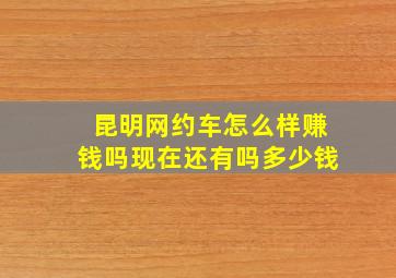 昆明网约车怎么样赚钱吗现在还有吗多少钱