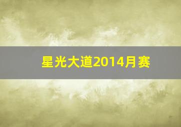 星光大道2014月赛