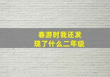 春游时我还发现了什么二年级