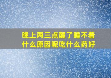 晚上两三点醒了睡不着什么原因呢吃什么药好