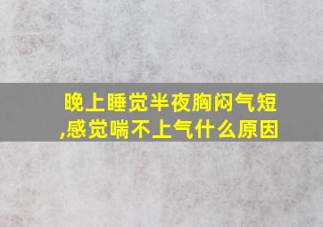 晚上睡觉半夜胸闷气短,感觉喘不上气什么原因