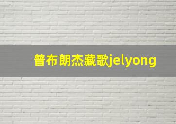 普布朗杰藏歌jelyong