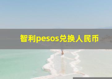 智利pesos兑换人民币