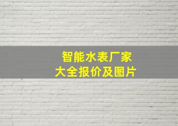 智能水表厂家大全报价及图片