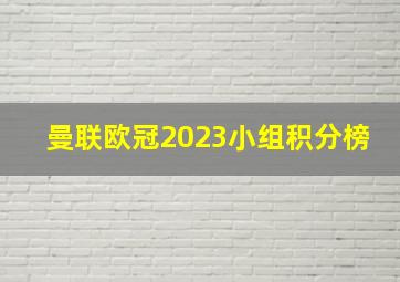 曼联欧冠2023小组积分榜