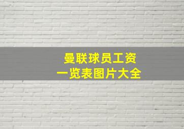 曼联球员工资一览表图片大全