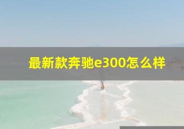 最新款奔驰e300怎么样