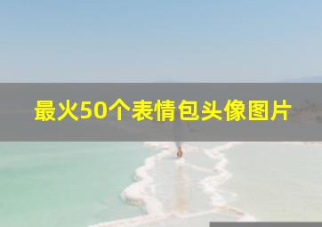 最火50个表情包头像图片