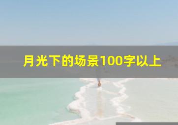 月光下的场景100字以上