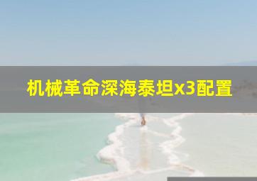 机械革命深海泰坦x3配置