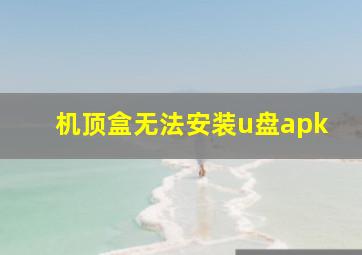 机顶盒无法安装u盘apk