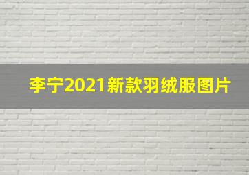 李宁2021新款羽绒服图片