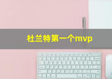 杜兰特第一个mvp