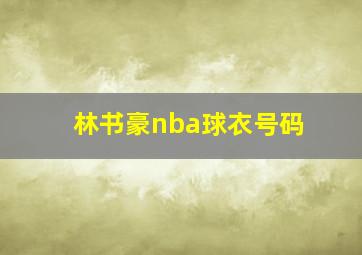 林书豪nba球衣号码