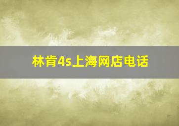 林肯4s上海网店电话