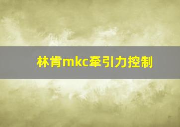 林肯mkc牵引力控制