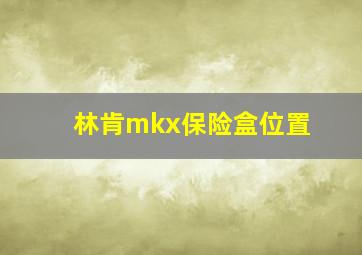 林肯mkx保险盒位置