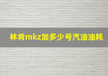 林肯mkz加多少号汽油油耗