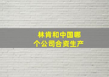 林肯和中国哪个公司合资生产