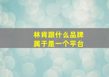 林肯跟什么品牌属于是一个平台