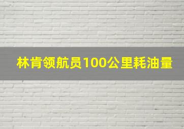 林肯领航员100公里耗油量