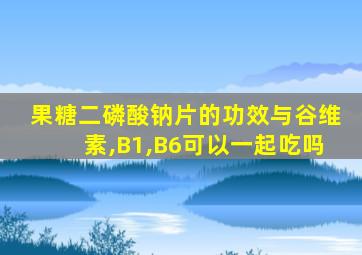 果糖二磷酸钠片的功效与谷维素,B1,B6可以一起吃吗