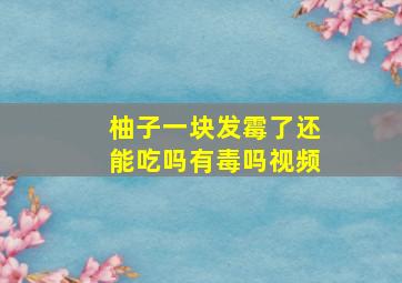 柚子一块发霉了还能吃吗有毒吗视频