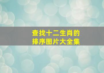 查找十二生肖的排序图片大全集