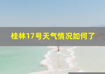 桂林17号天气情况如何了