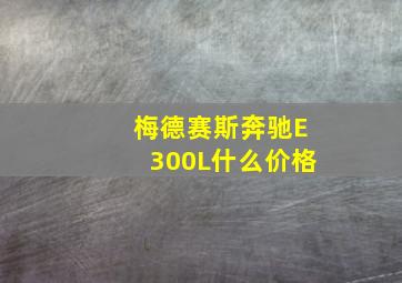 梅德赛斯奔驰E300L什么价格