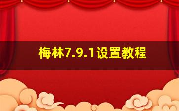 梅林7.9.1设置教程