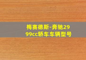 梅赛德斯-奔驰2999cc轿车车辆型号