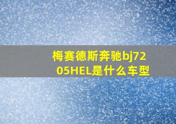 梅赛德斯奔驰bj7205HEL是什么车型