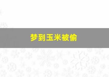 梦到玉米被偷