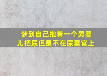 梦到自己抱着一个男婴儿把尿但是不在尿器官上