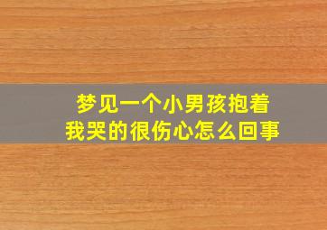 梦见一个小男孩抱着我哭的很伤心怎么回事