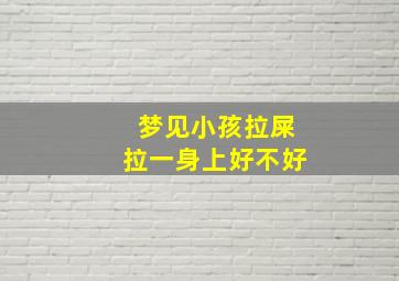 梦见小孩拉屎拉一身上好不好