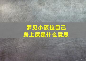 梦见小孩拉自己身上屎是什么意思