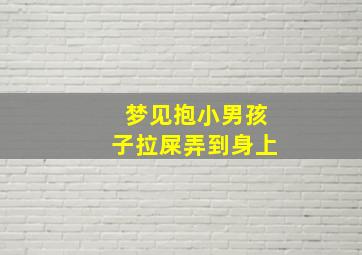 梦见抱小男孩子拉屎弄到身上