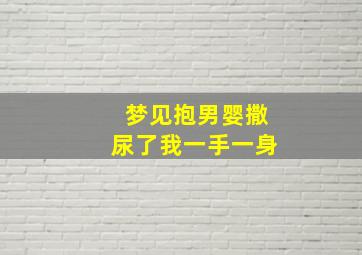 梦见抱男婴撒尿了我一手一身