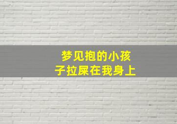 梦见抱的小孩子拉屎在我身上