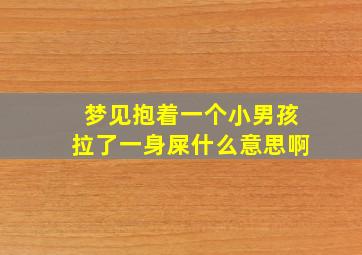 梦见抱着一个小男孩拉了一身屎什么意思啊