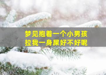 梦见抱着一个小男孩拉我一身屎好不好呢