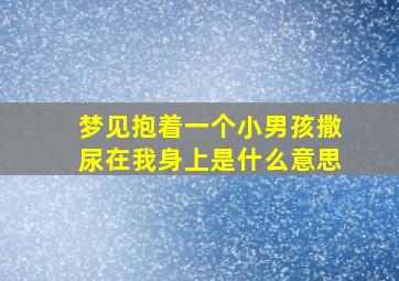 梦见抱着一个小男孩撒尿在我身上是什么意思