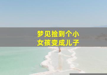 梦见捡到个小女孩变成儿子