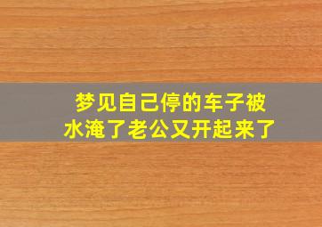 梦见自己停的车子被水淹了老公又开起来了