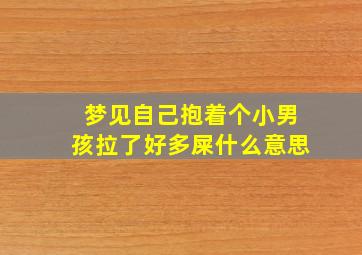 梦见自己抱着个小男孩拉了好多屎什么意思