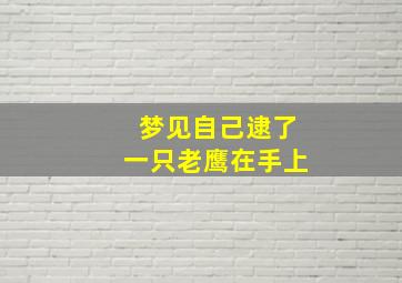 梦见自己逮了一只老鹰在手上