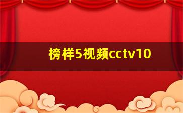 榜样5视频cctv10