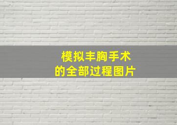 模拟丰胸手术的全部过程图片